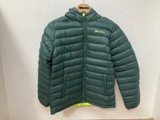 MOUNTAIN WAREHOUSE SEASONS 2 KIDS PADDED JACKET IN GREEN - UK SIZE 13 YEARS: LOCATION - C0