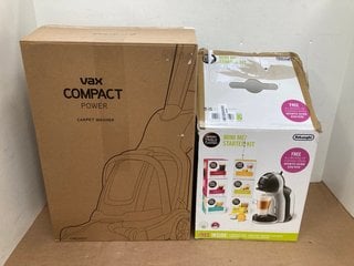 VAX COMPACT POWER CARPET WASHER TO INCLUDE NESCAFE DOLCE GUSTO MINI ME STARTER KIT AUTOMATIC COFFEE MACHINE: LOCATION - C1