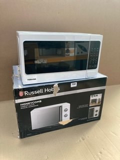 RUSSELL HOBBS HONEYCOMB COMPACT WHITE MANUAL MICROWAVE: LOCATION - C7