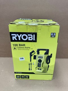 RYOBI RY100PWA 100 BAR PRESSURE WASHER: LOCATION - C8