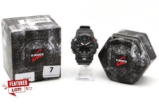 CASIO G-SHOCK MENS MASTER OF 5 MUDMASTER BLUETOOTH DAY RESIN STRAP WATCH IN BLACK - RRP £279: LOCATION - FRONT BOOTH