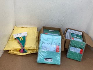 QTY OF STATIONARY TO INCLUDE A5 PUKKA PADS: LOCATION - C9