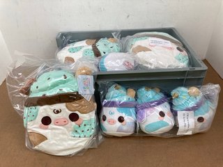 QTY OF KIDS PLUSHIES TO INCLUDE PLUSH GOALS COW MUFFING PLUSH: LOCATION - C11