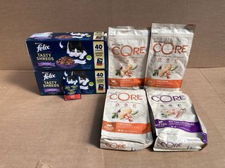 6 X PET FOOD ITEMS TO INCLUDE FELIX MULTI-PACK CAT FOOD POUCHES - BBE 06/2026: LOCATION - C14