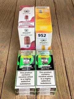 6 X MULTI-PACK VAPE ITEMS TO INCLUDE BAR JUICE REFILLABLE LIQUID IN TRIPLE MANGO (PLEASE NOTE: 18+YEARS ONLY. ID MAY BE REQUIRED): LOCATION - D0