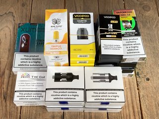 QTY OF MULTI-PACK VAPE ITEMS TO INCLUDE PRISM T18E COILS (PLEASE NOTE: 18+YEARS ONLY. ID MAY BE REQUIRED): LOCATION - D0