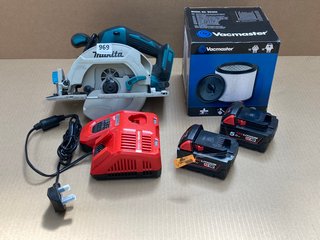 QTY OF HARDWARE TO INCLUDE MAKITA DHS680 CIRCULAR SAW (PLEASE NOTE: 18+YEARS ONLY. ID MAY BE REQUIRED): LOCATION - D15