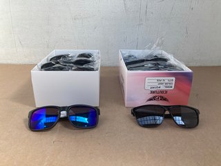 2 X MULTI-PACK ICOTURE SUNGLASSES IN VARIOUS DESIGNS TO INCLUDE BLACK LARGE FRAME: LOCATION - D14