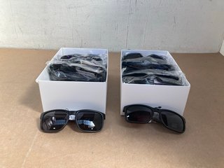 2 X MULTI-PACK ICOTURE SUNGLASSES IN VARIOUS DESIGNS TO INCLUDE BLACK LARGE FRAME: LOCATION - D14