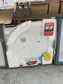 (COLLECTION ONLY) STONE RESIN 800MM QUADRANT SHOWER TRAY - RRP £299: LOCATION - C4