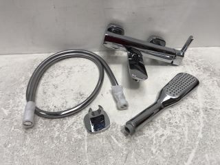 WALL MOUNTED BSM IN CHROME WITH SHOWER HANDSET, HOSE & MOUNTING BRACKET - RRP £290: LOCATION - RACKING 3