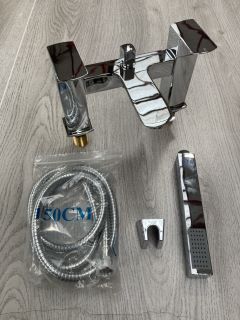 DECK MOUNTED BSM IN CHROME WITH PENCIL STYLE HANDSET, HOSE & MOUNTING BRACKET - RRP £365: LOCATION - RACKING 1