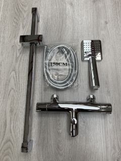 WALL MOUNTED THERMOSTATIC BSM IN CHROME WITH SHOWER SLIDE RAIL KIT - RRP £395: LOCATION - RACKING 1