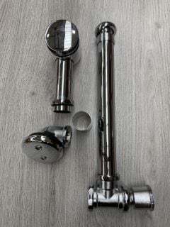 EXPOSED CHROME BATH WASTE & OVERFLOW - RRP £140: LOCATION - RACKING 1