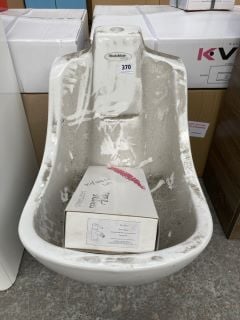 (COLLECTION ONLY) WUDUMATE 1TH CERAMIC BIDET WITH A MONO BIDET MIXER TAP IN CHROME WITH POP UP WASTE - RRP £598: LOCATION - D3