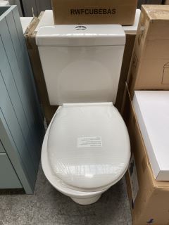 (COLLECTION ONLY) CLOSED COUPLED W/C WITH CISTERN FITTINGS & SEAT - RRP £299: LOCATION - D2