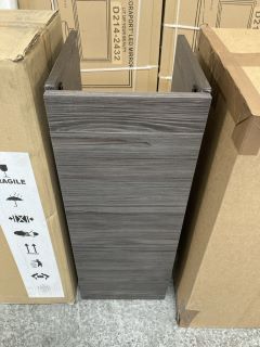 FLOOR STANDING 1 DOOR BATHROOM BASE UNIT IN LAVA GREY 700 X 270 X 305MM - RRP £245: LOCATION - D4