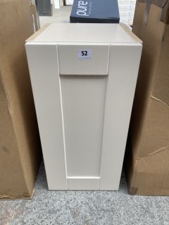 FLOOR STANDING 1 DOOR BASE UNIT IN CREAM 600 X 300 X 340MM - RRP £195: LOCATION - C2