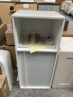 (COLLECTION ONLY) VITRA METRAPOL BATHROOM CABINET IN WHITE 900 X 400 X 355MM - RRP £978: LOCATION - C2