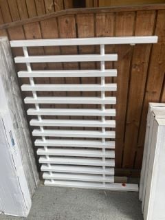 (COLLECTION ONLY) WHITE HORIZONTAL BOX SECTION RADIATOR 1200 X 800MM - RRP £475: LOCATION - D5