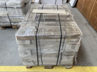 PALLET OF RAK PORCELAIN 600 X 150MM WALL TILES IN GEMS BEIGE MATT APPROX 43M2 IN TOTAL 960KG - RRP £2938 (HEAVY ITEM, ADEQUATE VEHICLE & MANPOWER REQUIRED): LOCATION - D2 (KERBSIDE PALLET DELIVERY)