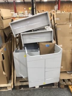 (COLLECTION ONLY) PALLET OF VANITY BASE UNITS - RRP £1200: LOCATION - C8