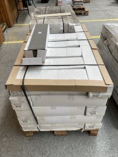 PALLET OF RAK PORCELAIN 600 X 150MM WALL TILES IN GEMS ANTHRACITE MATT APPROX 43M2 IN TOTAL 960KG - RRP £2938 (HEAVY ITEM, ADEQUATE VEHICLE & MANPOWER REQUIRED): LOCATION - D2 (KERBSIDE PALLET DELIVE