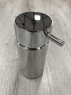 VITRA NEST TRENDY LIQUID SOAP DISPENSER IN CHROME - RRP £129: LOCATION - C3 TABLES