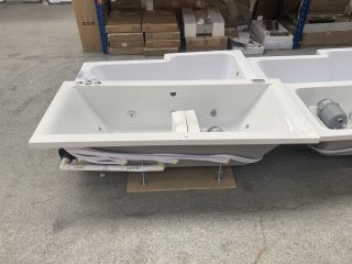 1800 X 800MM NTH DOUBLE ENDED 23 JET SPA BATH WITH MOTOR & SWITCHES - RRP £1897: LOCATION - C4