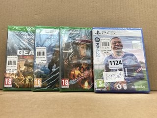 3 X XBOX ONE CONSOLE GAMES TO INCLUDE FIFA 22 FOR PS5 (PLEASE NOTE: 18+YEARS ONLY. ID MAY BE REQUIRED): LOCATION - F1