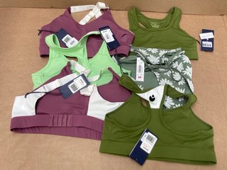 6 X JOHN LEWIS & PARTNERS ASSORTED LADIES CLOTHING ITEMS IN VARIOUS SIZES TO INCLUDE POCKET-SPORT IMPASTO BRA IN GREEN - UK SIZE XS: LOCATION - F1