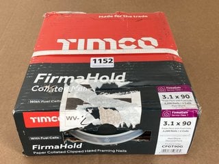 BOX OF TIMCO FIRMAHOLD COLLATED CLIPPED HEAD FRAMING NAILS: LOCATION - E1