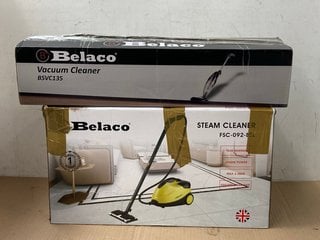 BELACO MULTIPURPOSE STEAM CLEANER 1.7L - MODEL- FSC092BEL- TO INCLUDE BELACO ALL IN 1 UPRIGHT 700W VACUUM CLEANER - MODEL - BSVC135: LOCATION - WH5