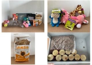 QTY OF ASSORTED PET ITEMS TO INCLUDE PACK OF THE DELI DOG DUCK FILLETS - BBE 27/9/25: LOCATION - E1