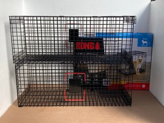 2 X WIRED ANIMAL TRAPS TO ALSO INCLUDE KONG ULTRA STRONG TWO DOOR CRATE: LOCATION - E4