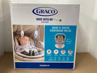 GRACO MOVE WITH ME 2 RECLINE POSITIONS 2 VIBRATION SETTINGS EASY TO STORE SOOTHER: LOCATION - WH6