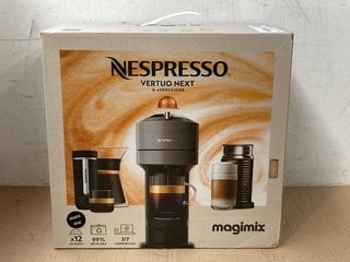 NESPRESSO VERTUO NEXT & AEROCCINO AUTOMATIC POD COFFEE MACHINE - MODEL- XN910N40: LOCATION - WH6