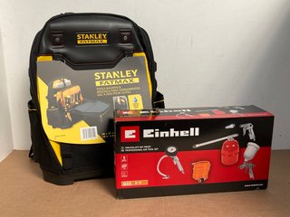 EINHELL PROFESSIONAL AIR TOOL SET TO ALSO INCLUDE STANLEY FATMAX TOOL BACKPACK: LOCATION - E6