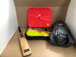 QTY OF ASSORTED SPORT AND EXERCISE ITEMS TO INCLUDE ALL SURFACE CLASSIC SWINGBALL RACKETS AND SANBOX INCLUDED: LOCATION - WH7