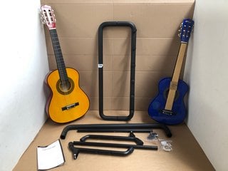 QTY OF ASSORTED MUSICAL ITEMS TO INCLUDE CAHAYA 5 HOLDER GUITAR RACK FITTINGS INCLUDED - MODEL - CY034: LOCATION - WH8