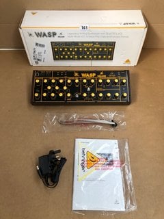 WASP DELUXE LEGENDARY ANALOG SYNTHESIZER WITH DUAL OSCS VCF 16 VOICE PLOY CHAIN EURORACK FORMAT - RRP- £130: LOCATION - WH9