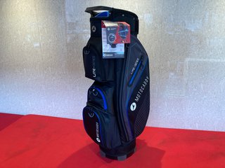 MOTOCADDY LITE SERIES 2024 GOLF BAG IN BLUE - RRP £159: LOCATION - BOOTH