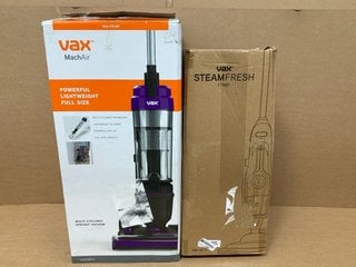 VAX MACH AIR POWERFUL LIGHTWEIGHT UPRIGHT VACUUM CLEANER TO INCLUDE VAX STEAM FRESH HARD SURFACE MOP: LOCATION - H9