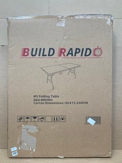 BUILD RAPID 6FT FOLDING TABLE - MODEL- BRF001: LOCATION - H9