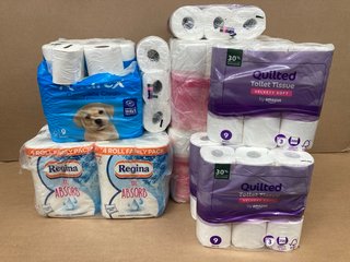 QTY OF PAPERWARE ITEMS TO INCLUDE REGINA XXL ABSORB 4 PACK KITCHEN ROLL: LOCATION - H7