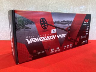 MINELAB VANQUISH 440 METAL DETECTOR ADVENTURE PACK - RRP £329: LOCATION - BOOTH