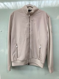 BOSS X PORSCHE PAPILLON HYBRID JACKET IN BEIGE - SIZE MEDIUM - RRP £389: LOCATION - BOOTH