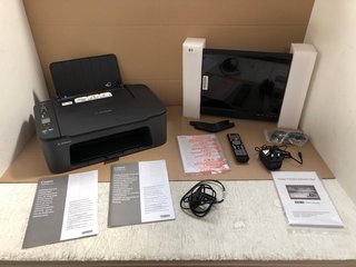 CANON PIXMA WIRELESS PRINTER AND SCANNER - MODEL TS3550I TO INCLUDE 19" LED TV BUILT IN DIGITAL TELEVISION RECEIVER: LOCATION - WH1