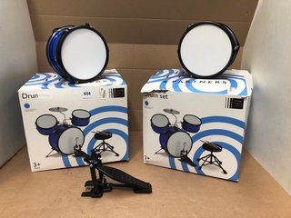 2 X JOHN LEWIS & PARTNERS CHILDRENS DRUM SETS : COMBINED RRP £138.00: LOCATION - G13