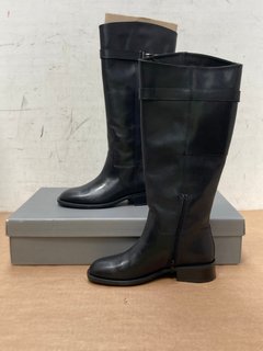 VAGABOND SHEILA TALL BOOTS IN BLACK LEATHER- UK SIZE 5 : RRP £215.00: LOCATION - G15